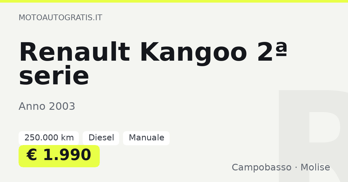 Renault Kangoo 2ª serie