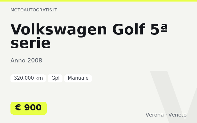 Volkswagen Golf 5ª serie