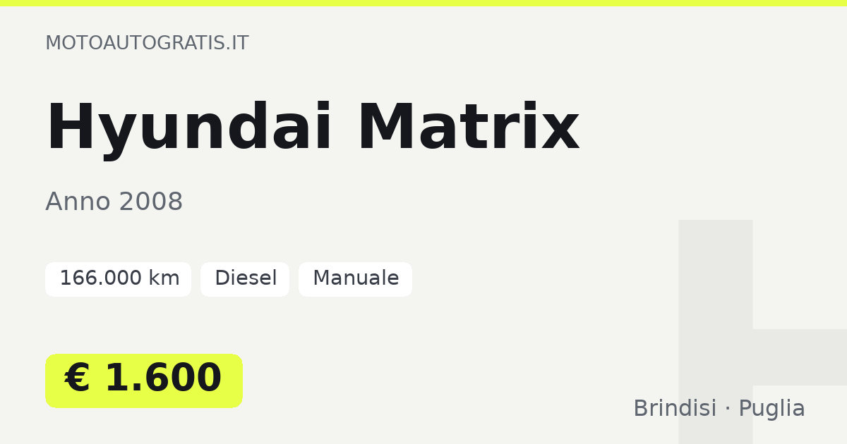 Hyundai Matrix