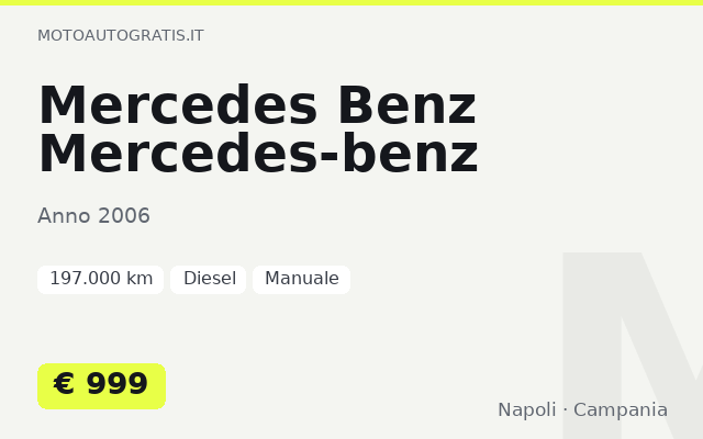Mercedes Benz Mercedes-benz