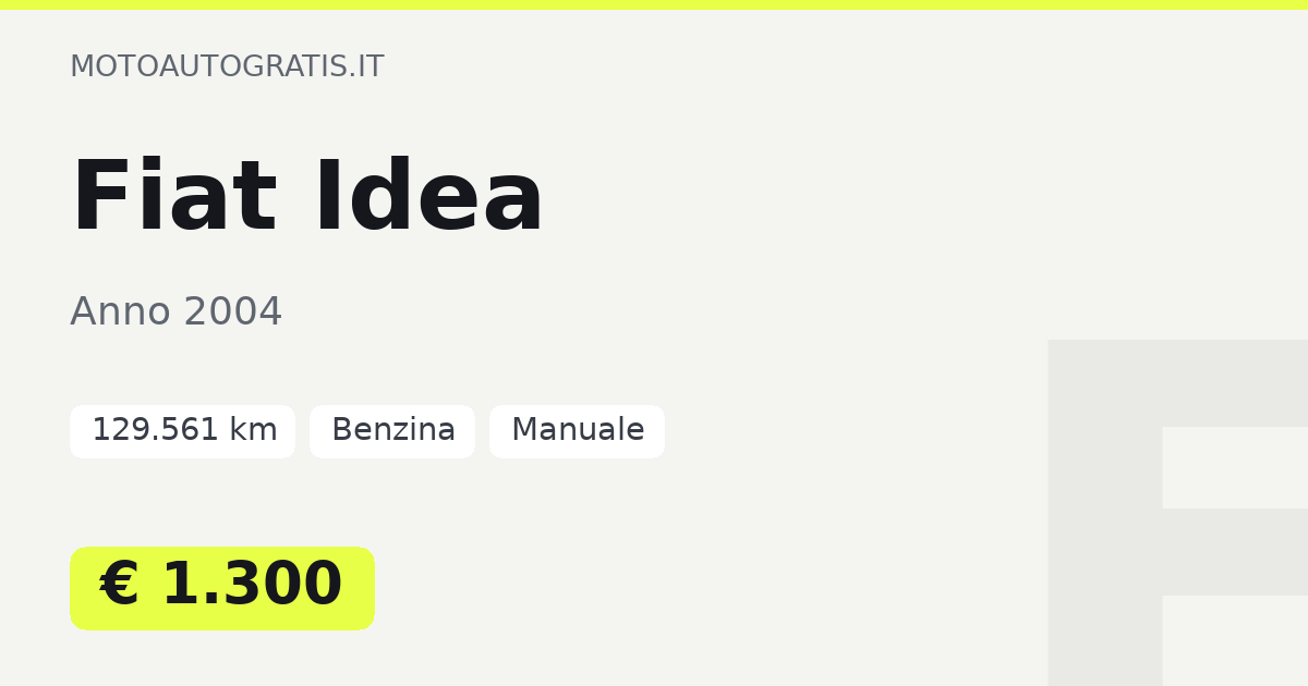 Fiat Idea