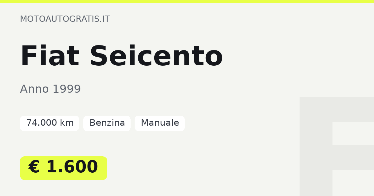 Fiat Seicento