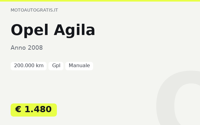 Opel Agila