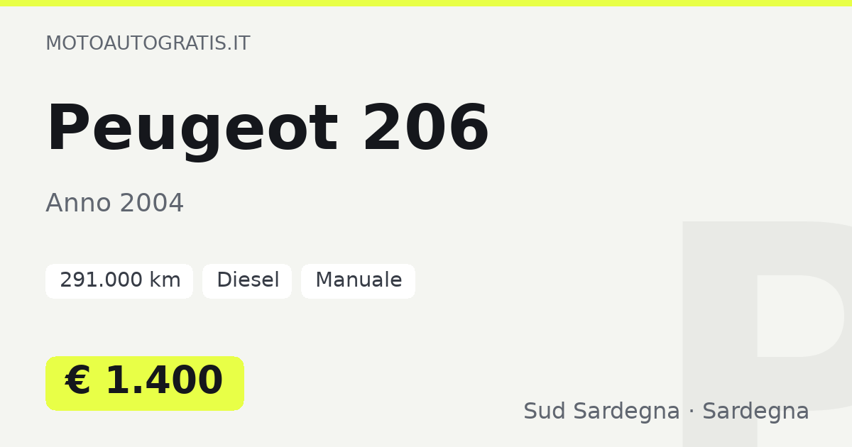 Peugeot 206