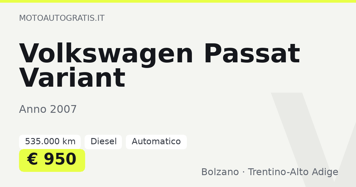 Volkswagen Passat Variant