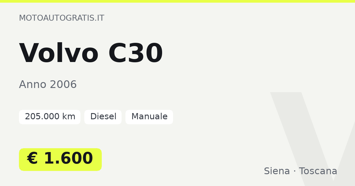 Volvo C30