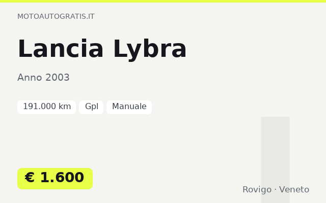 Lancia Lybra
