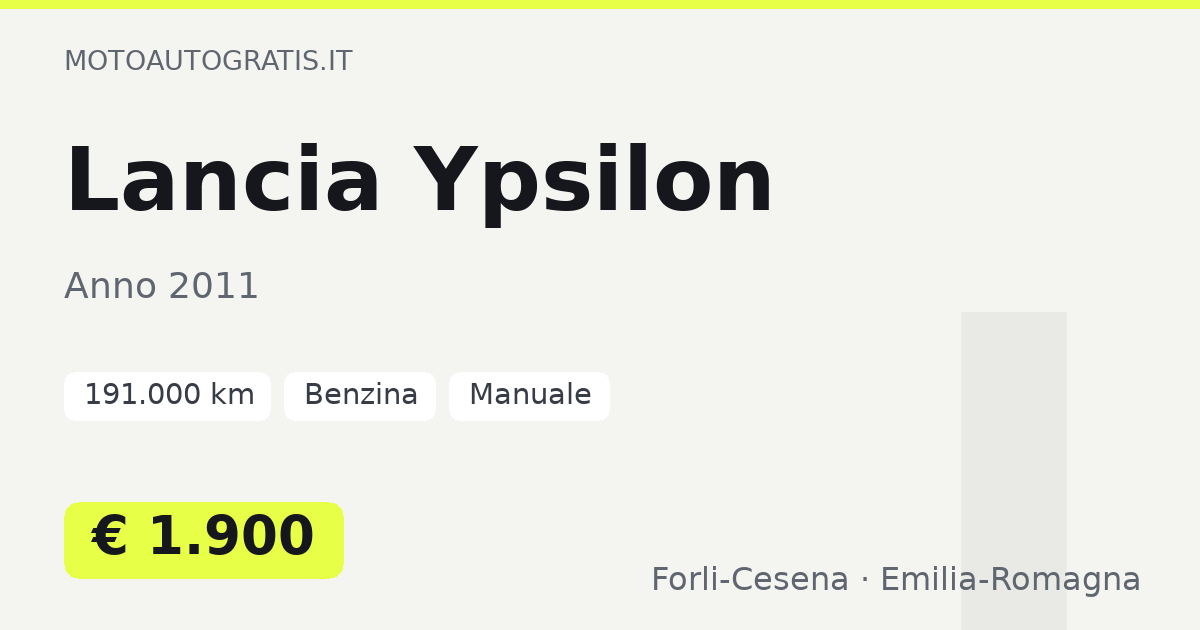 Lancia Ypsilon