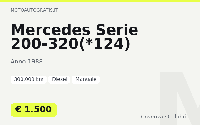 Mercedes Serie 200-320(*124)