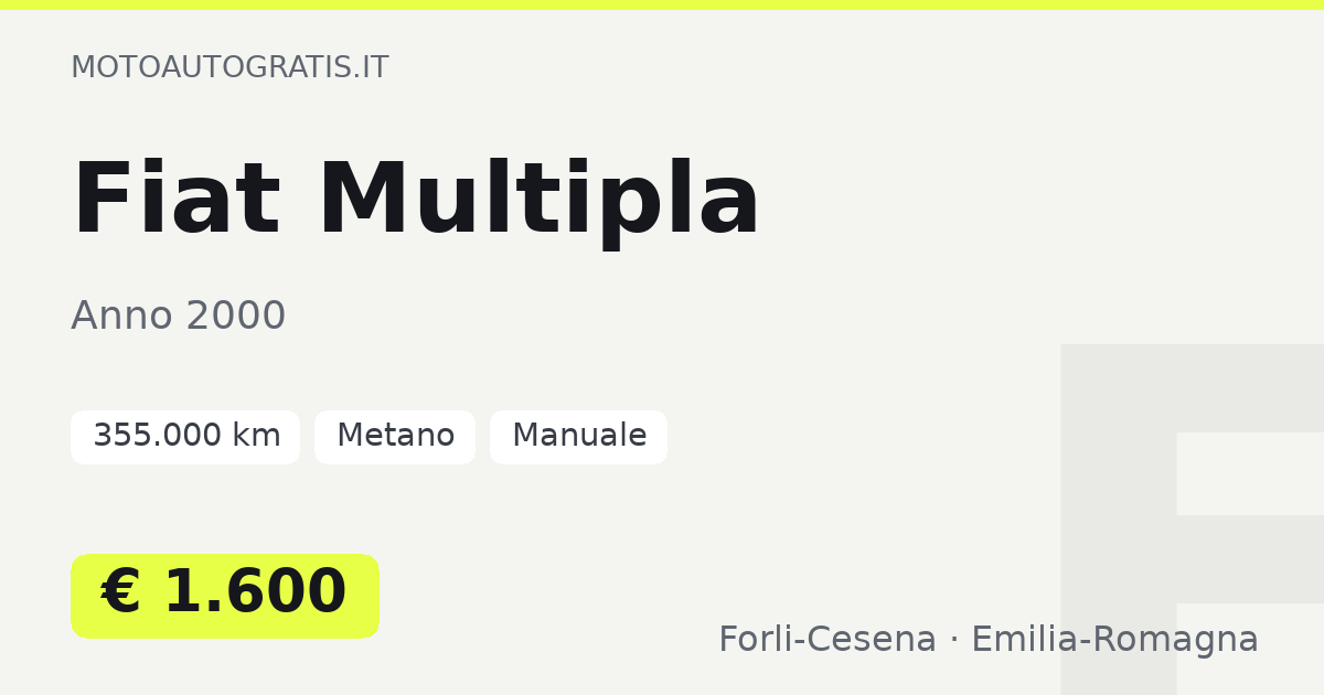 Fiat Multipla