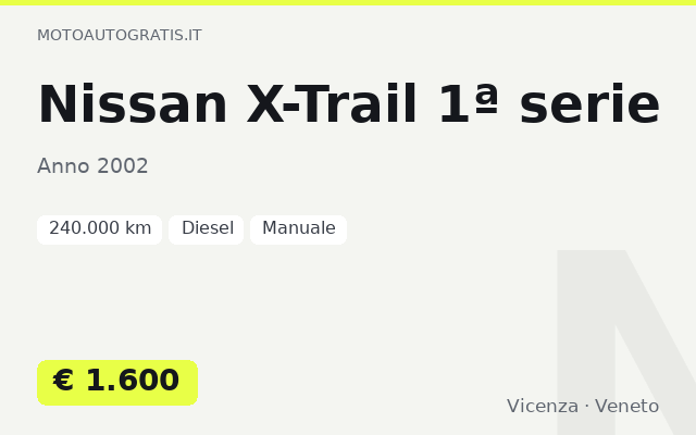 Nissan X-Trail 1ª serie