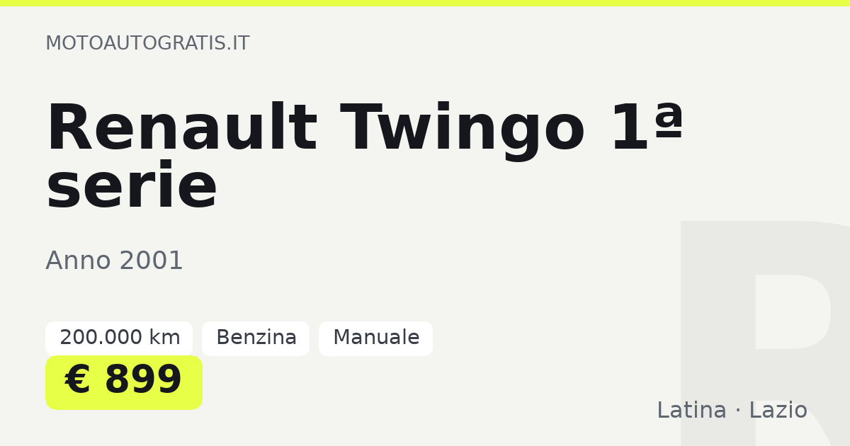 Renault Twingo 1ª serie