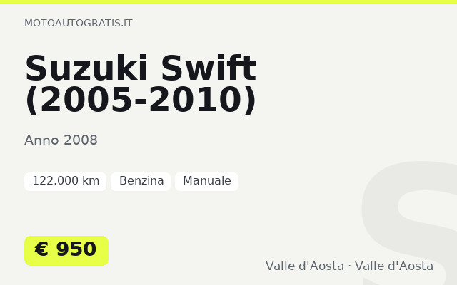 Suzuki Swift (2005-2010)