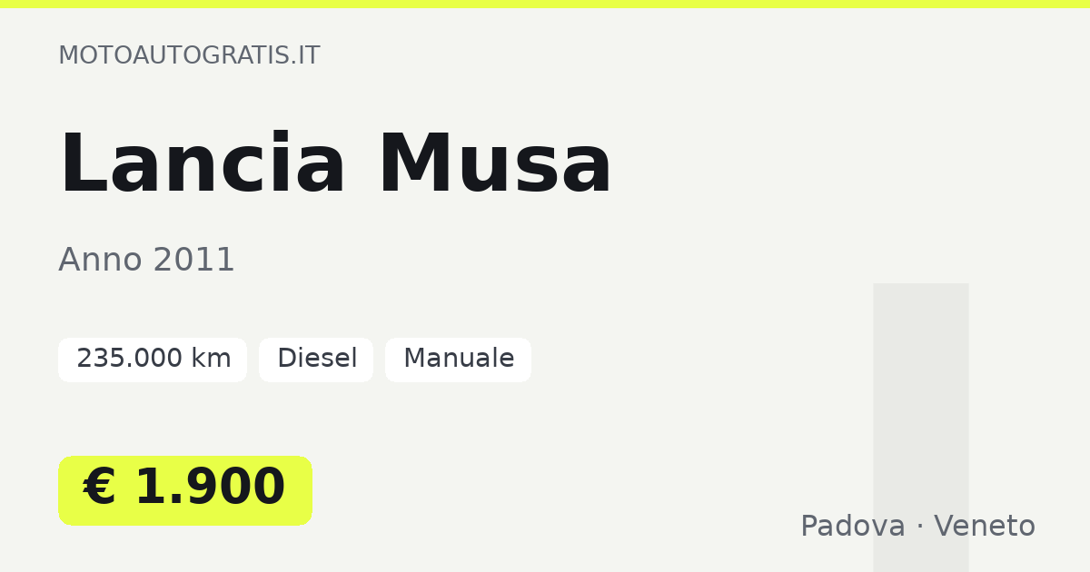 Lancia Musa