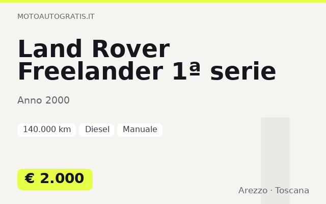 Land Rover Freelander 1ª serie