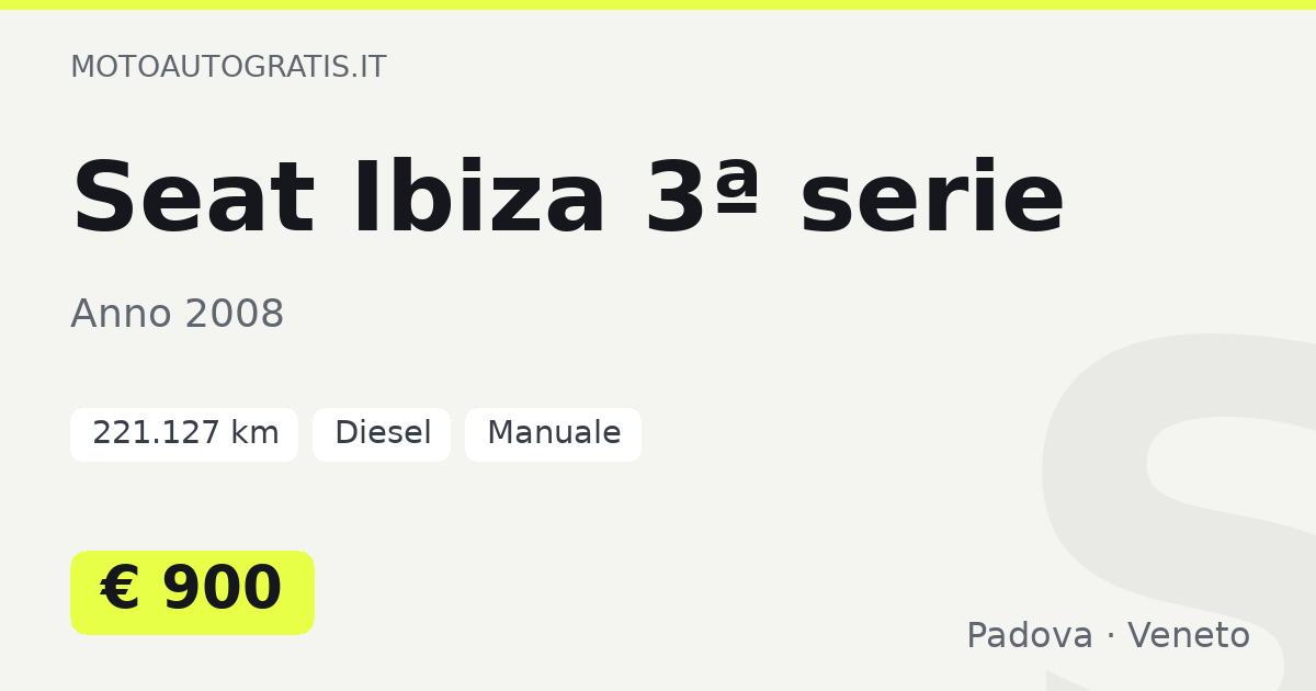 Seat Ibiza 3ª serie
