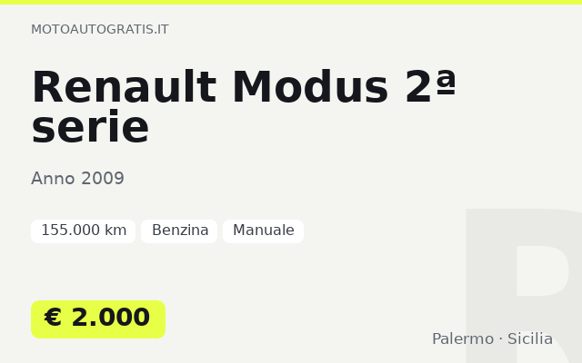 Renault Modus 2ª serie