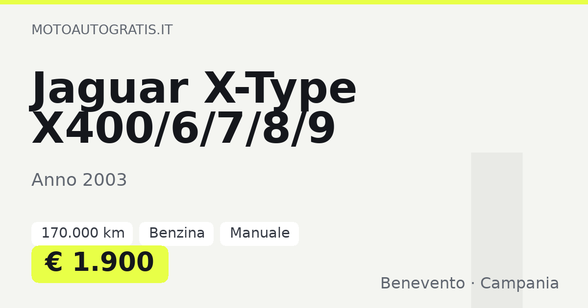 Jaguar X-Type X400/6/7/8/9