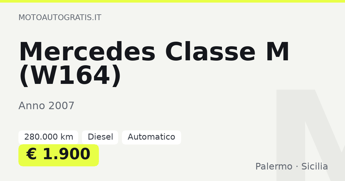 Mercedes Classe M (W164)