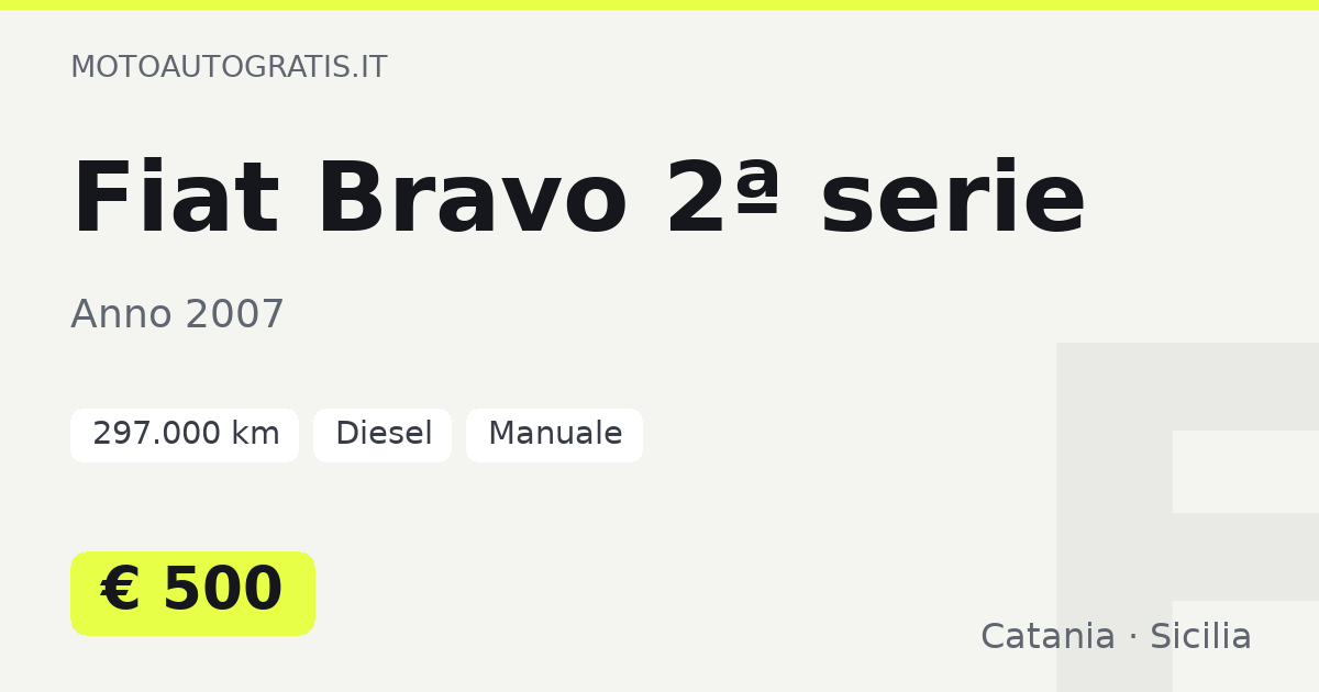 Fiat Bravo 2ª serie
