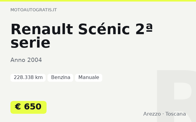 Renault Scénic 2ª serie