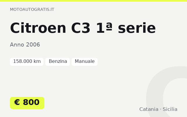 Citroen C3 1ª serie