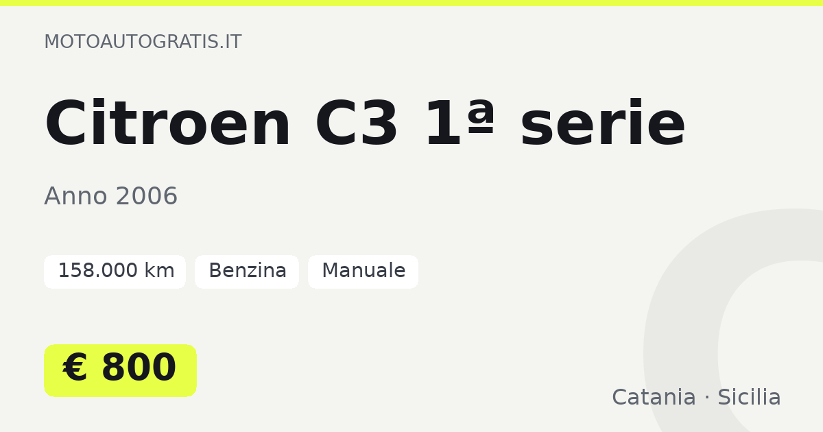 Citroen C3 1ª serie