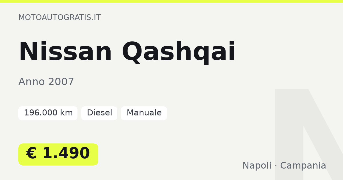 Nissan Qashqai
