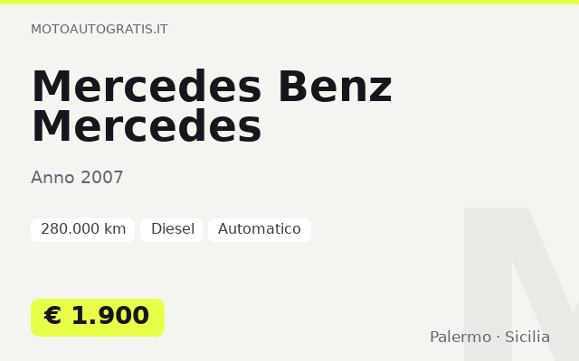 Mercedes Benz Mercedes