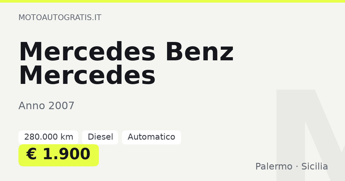 Mercedes Benz Mercedes