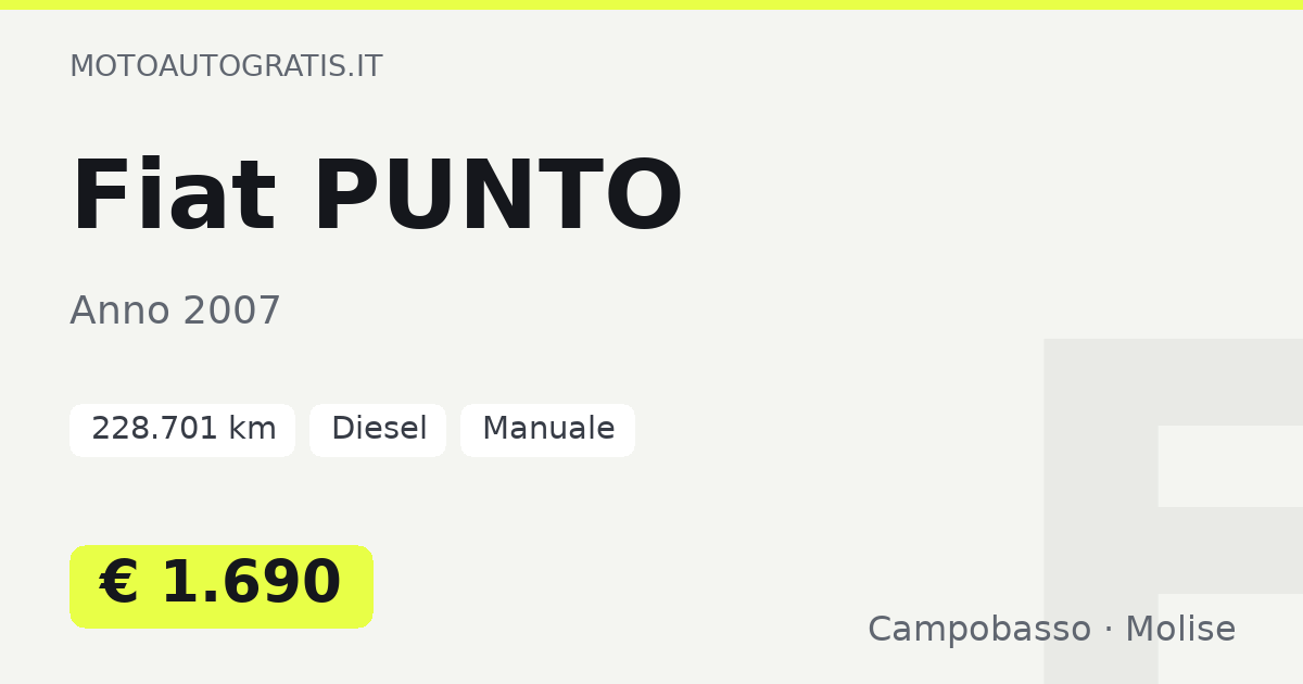 Fiat PUNTO