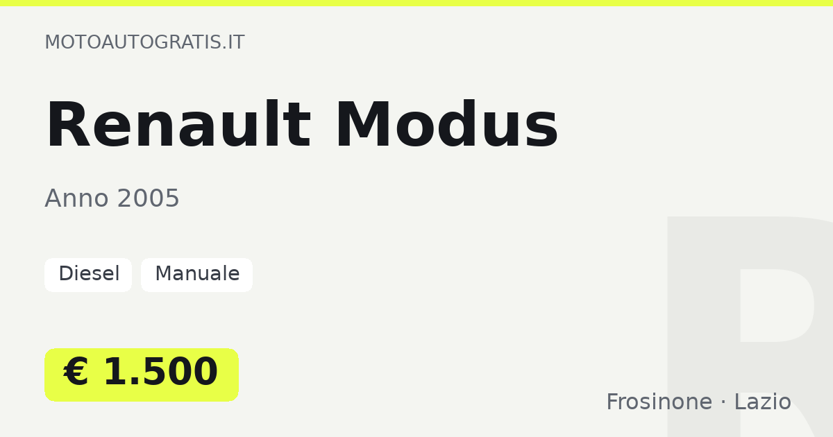 Renault Modus