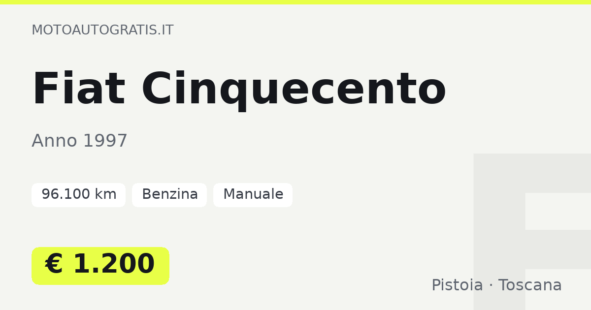 Fiat Cinquecento