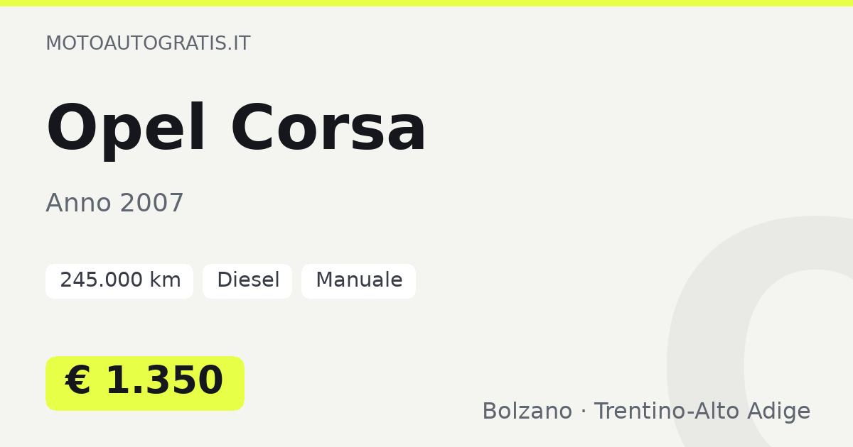 Opel Corsa