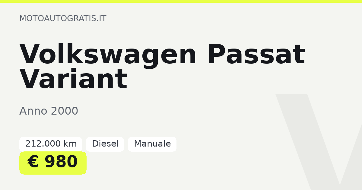 Volkswagen Passat Variant