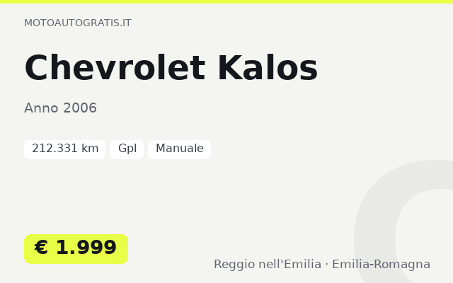 Chevrolet Kalos