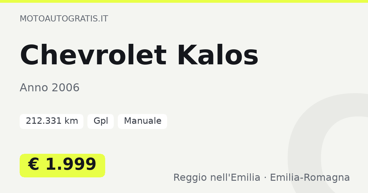 Chevrolet Kalos