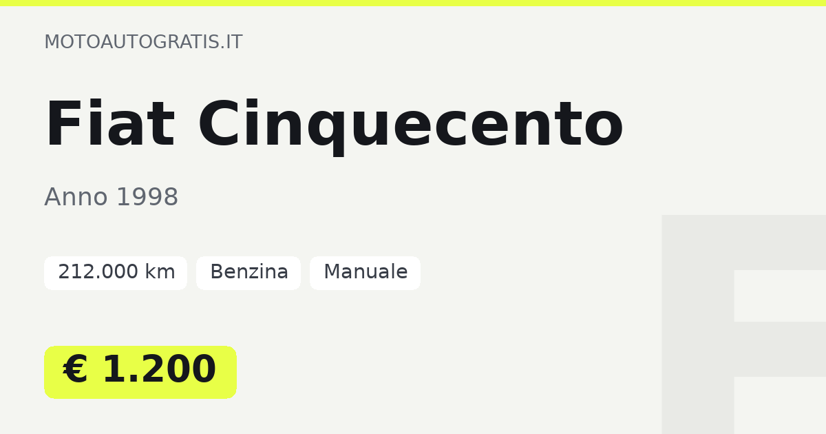 Fiat Cinquecento