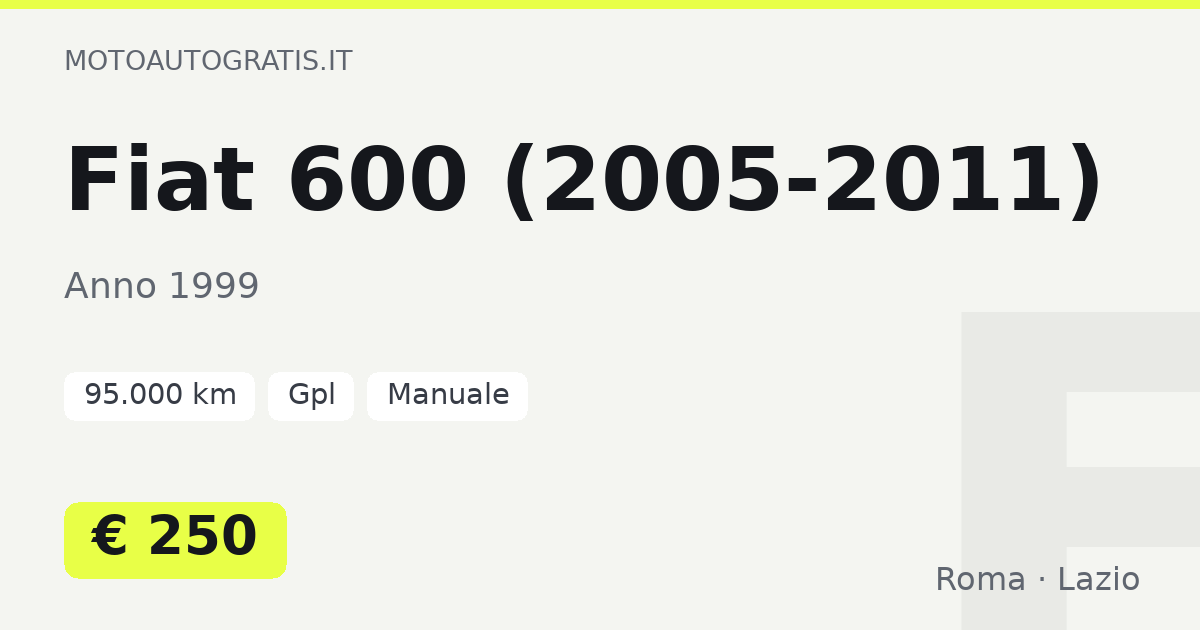 Fiat 600 (2005-2011)