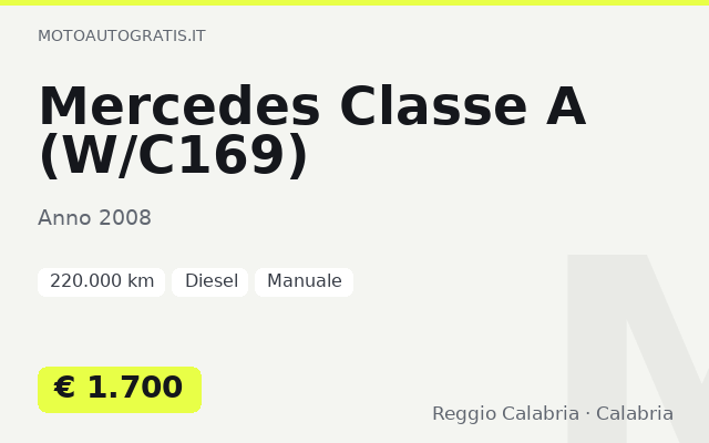 Mercedes Classe A (W/C169)