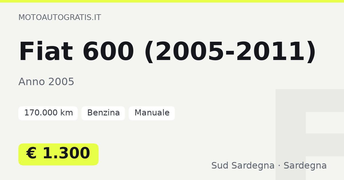 Fiat 600 (2005-2011)