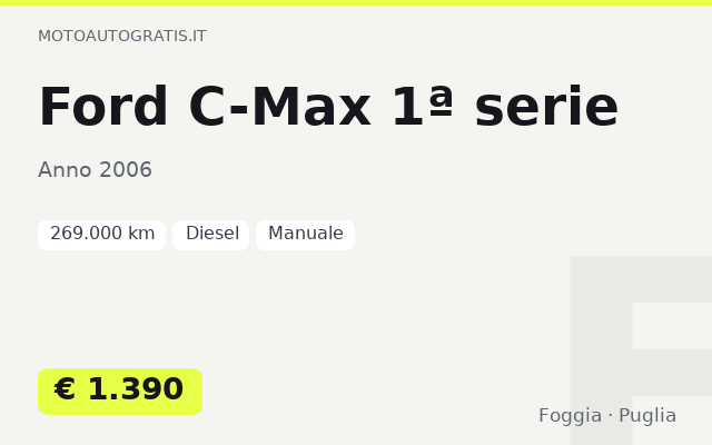 Ford C-Max 1ª serie