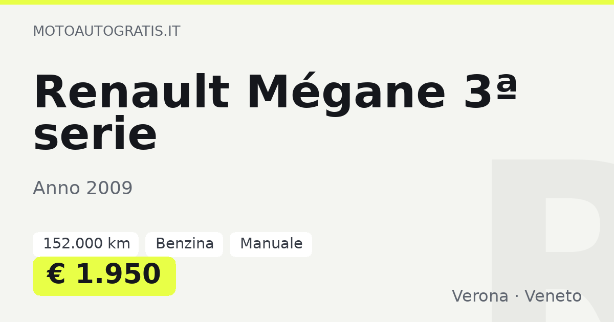 Renault Mégane 3ª serie