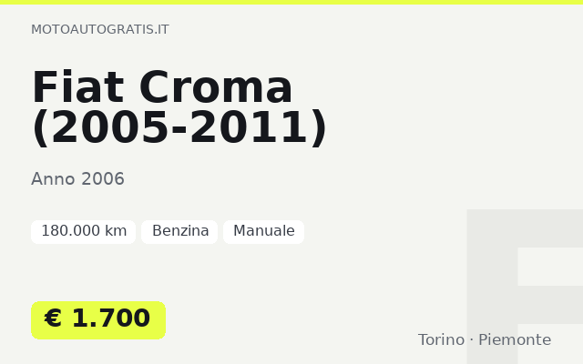 Fiat Croma (2005-2011)