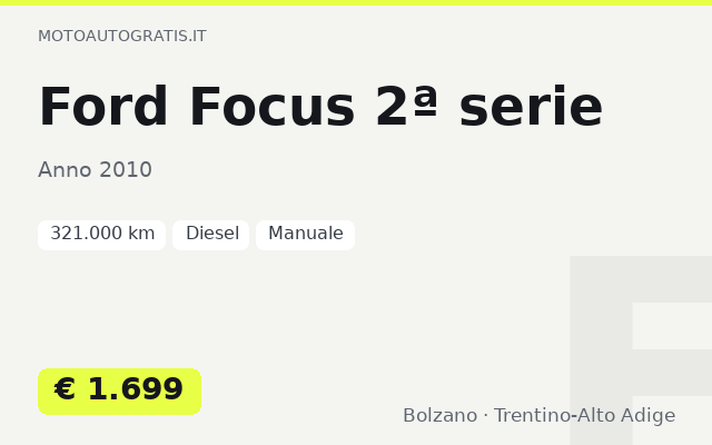 Ford Focus 2ª serie