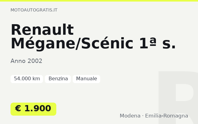 Renault Mégane/Scénic 1ª s.