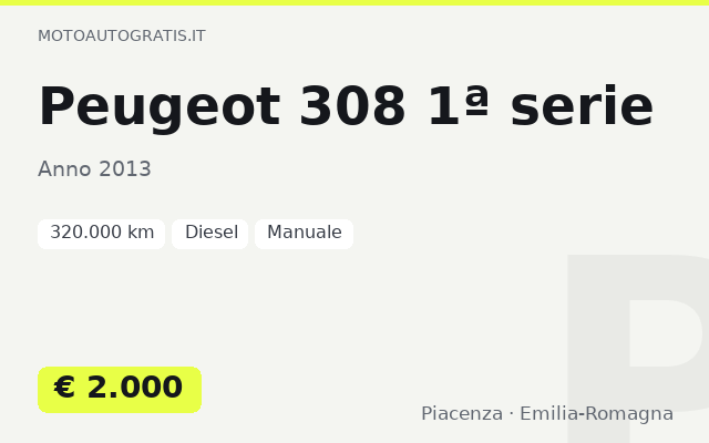 Peugeot 308 1ª serie