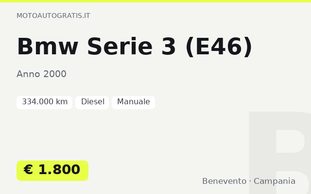 Bmw Serie 3 (E46)