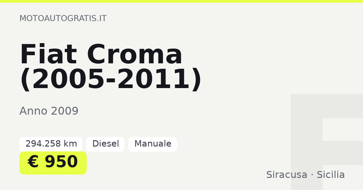 Fiat Croma (2005-2011)