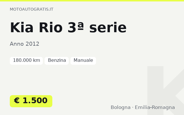 Kia Rio 3ª serie